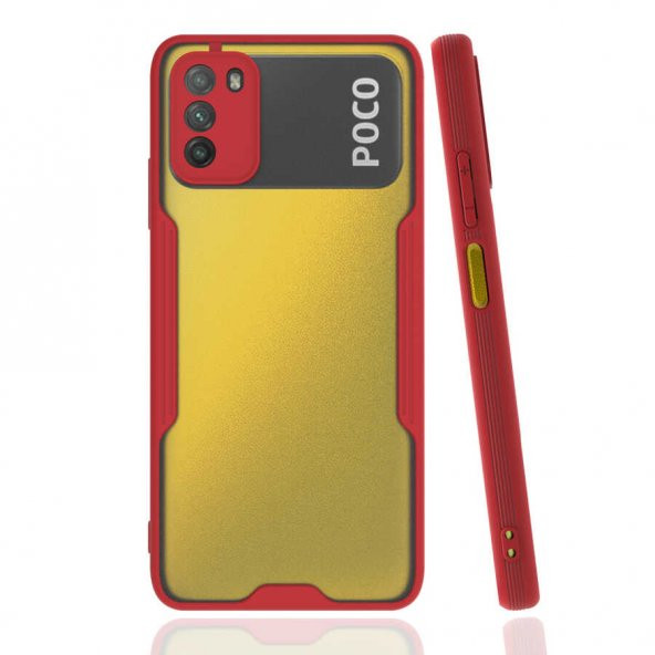 Xiaomi Poco M3 Kılıf Parfe Kapak - Kırmızı
