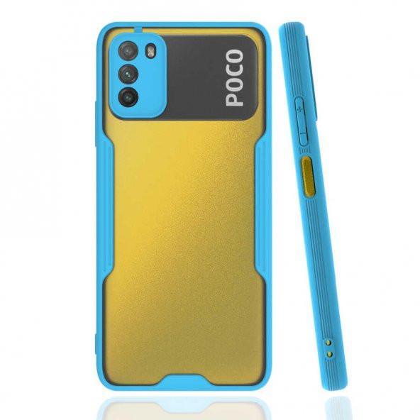 Xiaomi Poco M3 Kılıf Parfe Kapak - Mavi
