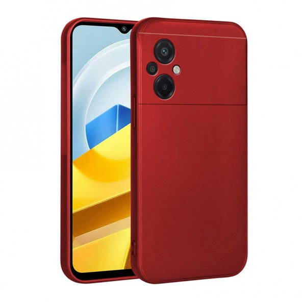 Xiaomi Poco M5 Kılıf Premier Silikon Kapak - Kırmızı