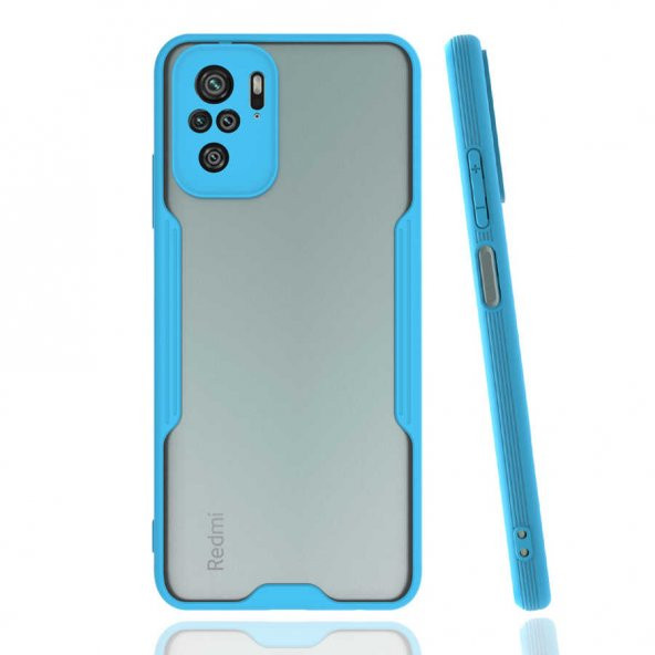Xiaomi Poco M5S Kılıf Parfe Kapak - Mavi
