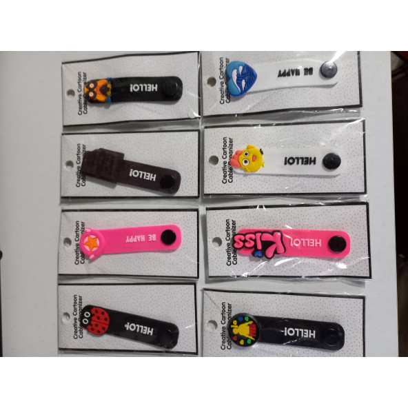 ASLANTİC Sevimli Silikon Kablo Toparlayıcı Aparatı