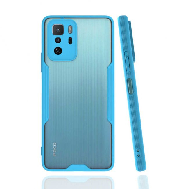 Xiaomi Poco X3 GT Kılıf Parfe Kapak - Mavi