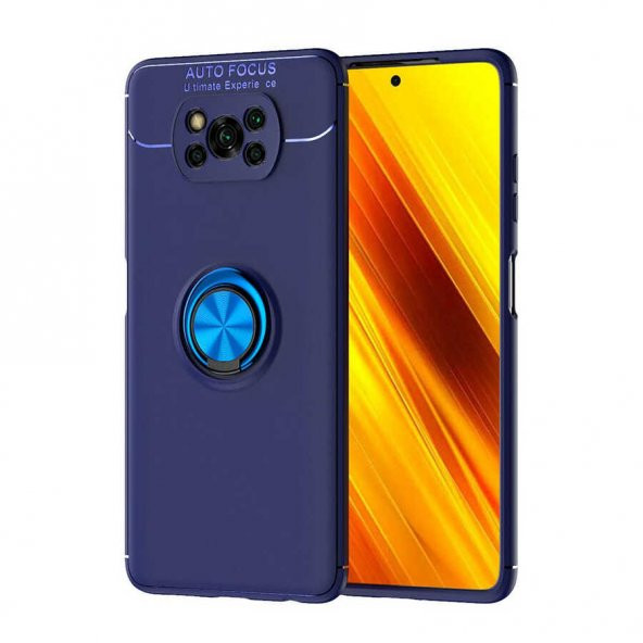 Xiaomi Poco X3 Kılıf Ravel Silikon Kapak - Mavi