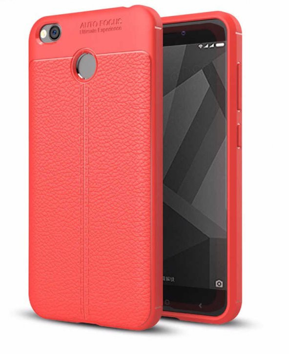 Xiaomi Redmi 4x Kılıf Niss Silikon Kapak - Kırmızı