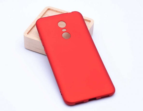 Xiaomi Redmi 5 Plus Kılıf Premier Silikon Kapak - Kırmızı