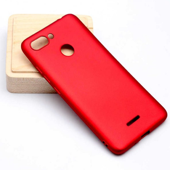 Xiaomi Redmi 6 Kılıf Premier Silikon Kapak - Kırmızı