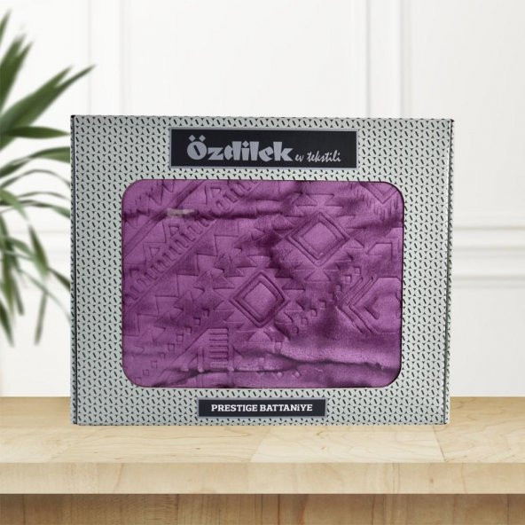 Özdilek Tek Kişilik Battaniye Prestige Mor 160x220