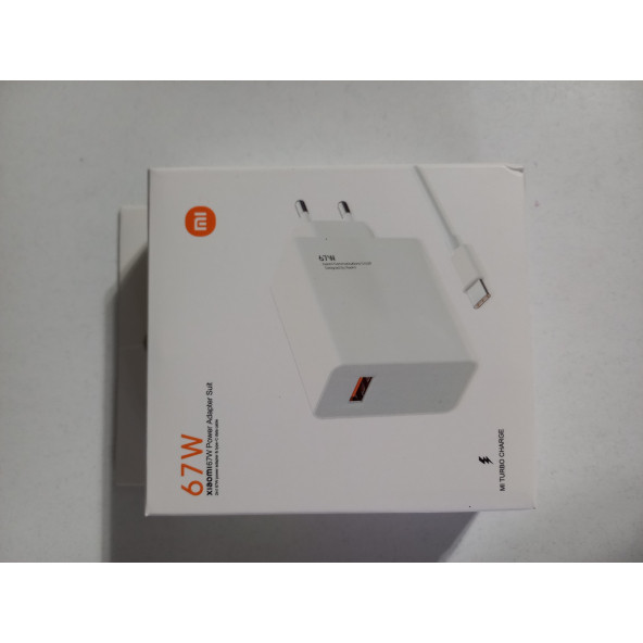 ASLANTİC MI 67W HIZLI İTHAL ORJINAL TYPE-C ŞARJ ALETİ TAKIM ürün görseli 1