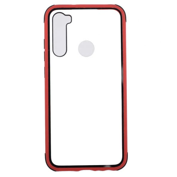 Xiaomi Redmi Note 8 Kılıf Tiron Kapak - Kırmızı