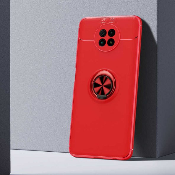 Xiaomi Redmi Note 9 5G Kılıf Ravel Silikon Kapak - Kırmızı
