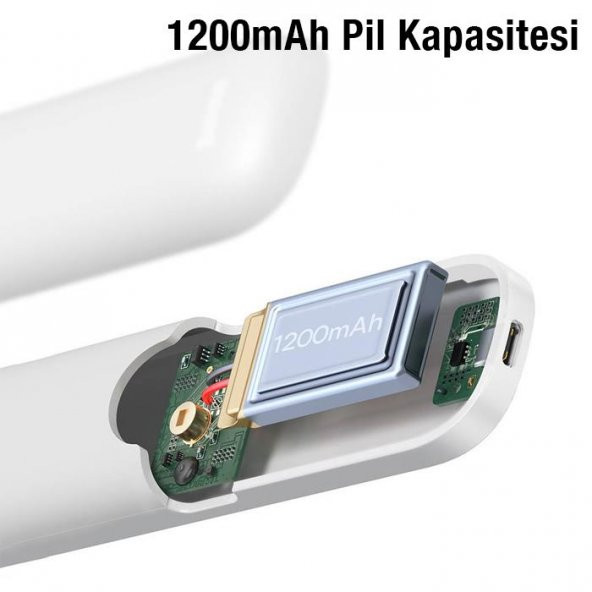 Baseus 3 Kademeli Hareket Sensörlü 1200Mah Bataryalı Gece Lambası, Dolap, Masa,Mutfak, Banyo Lambası - 2