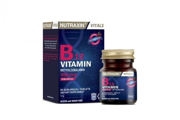 Nutraxin B12 Vitamin 1000 mcg 60 Dilaltı Tablet - 2