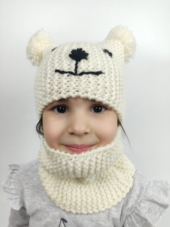 1-10  Yaş El Örgüsü Boğazlı Çocuk Beresi ID:270