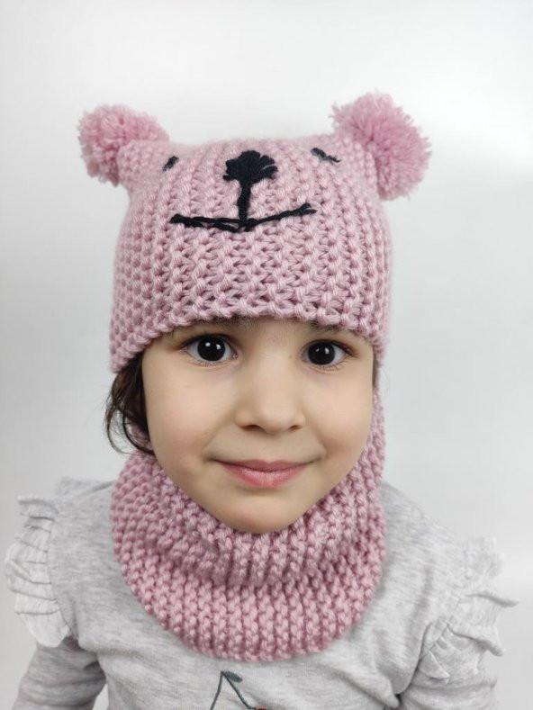 1-10  Yaş El Örgüsü Boğazlı Çocuk Beresi ID:271