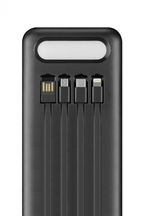 Powerway Tx60 Siyah Çoklu Çıkış Dijital Göstergeli Ekstra Kablolu 60.000 Mah (Gerçek 60.000 Mah Garantili) Powerbank - 3