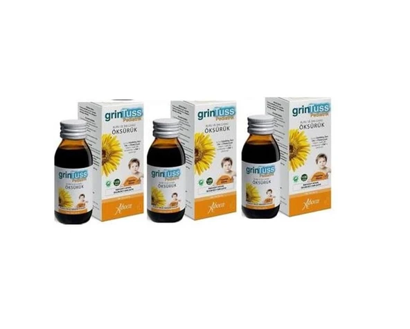 GrinTuss Çocuk Öksürük Şurubu 128 Gr - 3 ADET -SKT:03/2027 ürün görseli 1