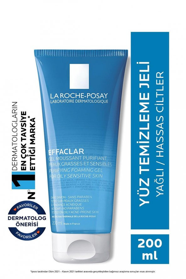 La Roche Posay Effaclar Gel - Yağlı Ciltler İçin Temizleyici Jel 200ml