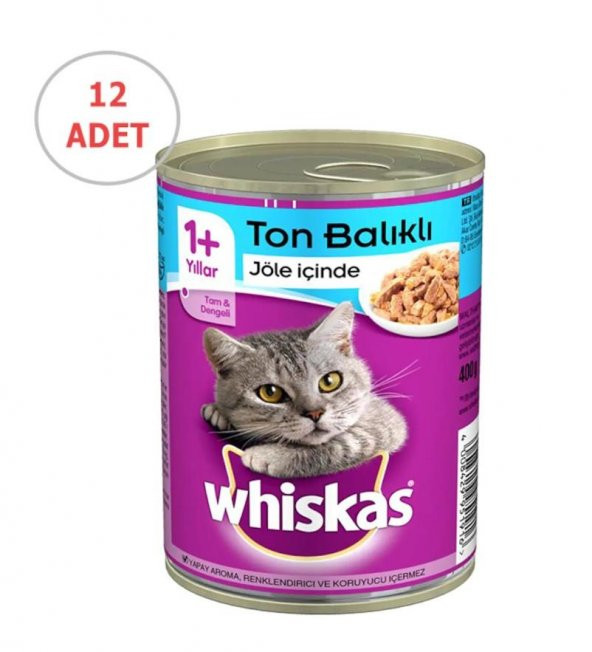 Whiskas Gravy Soslu Ton Balıklı Kedi Konservesi 400Gr X 12 Adet - 2
