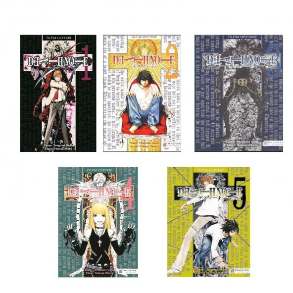 Death Note Ölüm Defteri Seti İlk 5 Kitap