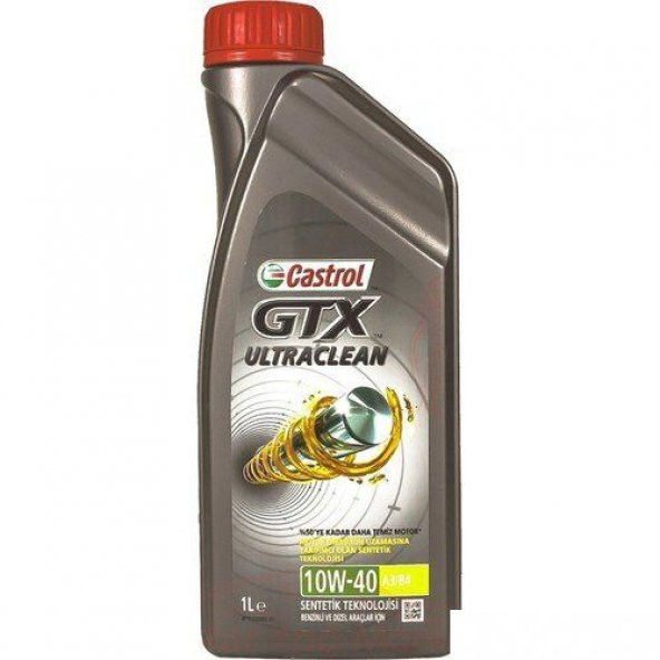 CASTROL GTX 10W-40 A3/B4 Yarı Sentetik Motor Yağı 1 L