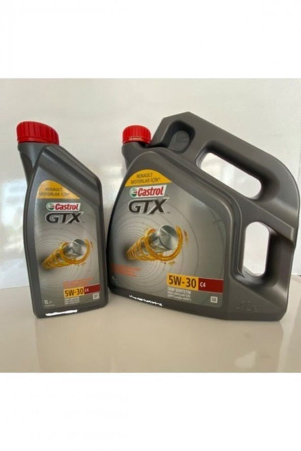 CASTROL GTX 5W-30 C4  Reanult RN-720 Tam Sentetik Motor Yağı 4 + 1 = 5 Litre