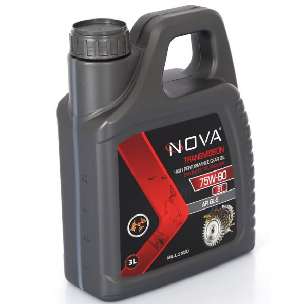 Nova 75W-80 ST Manuel Şanzıman ve Diferansiyel Yağı  3 Litre (Apı Gl-5) - 2