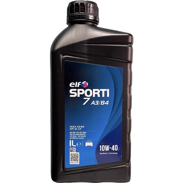ELF Sporti 7 A3-B4 10W-40 Sentetik Motor Yağı 1 Litre