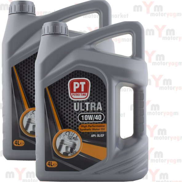 Petro Tıme 10W-40 4 Litre Motor Yağı -Benzin, LPG, Dizel (2 Adet)