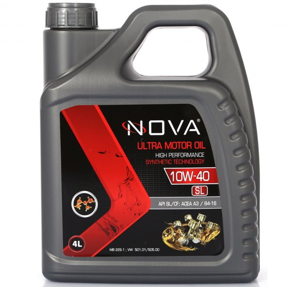 Nova 10W-40 4 Litre Motor Yağı Benzin, Lpg, Dizel-