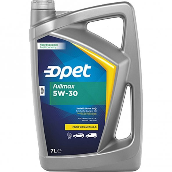 Opet Fullmax 5W-30 Sentetik Motor Yağı 7 Litre