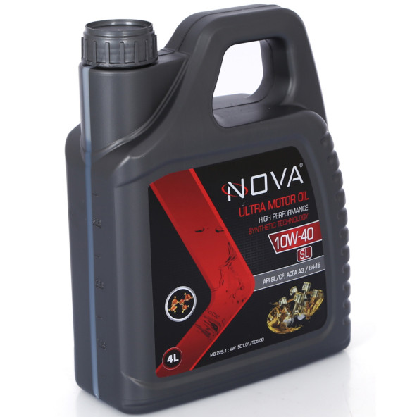Nova 10W-40 4 Litre Motor Yağı Benzin,Lpg,Dizel +Motor Silk Katkı - 2