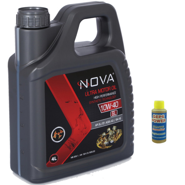 Nova 10W-40 4 Litre Motor Yağı Benzin, Lpg, Dizel +Cam Sabunu