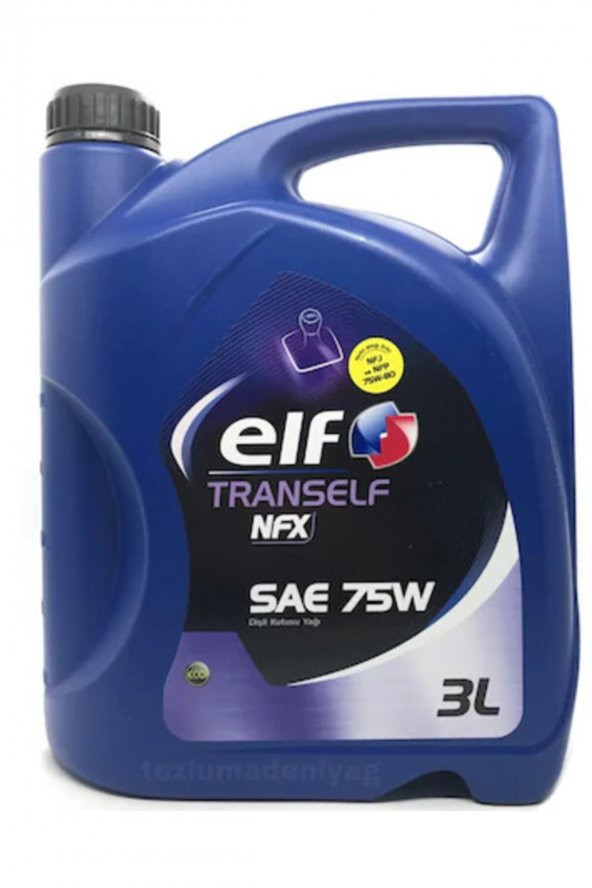 ELF Trans Nfx Sae 75w Şanzıman Yağı 3 Litre