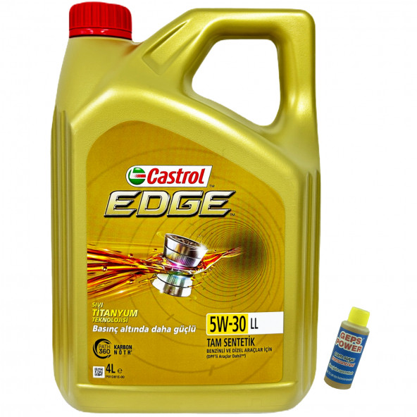 CASTROL Edge Titanyum 5W-30 LL DPFli Motor Yağı 4 Litre + Cam Sabunu 80 ML