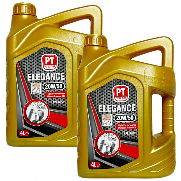 Petro Time 20W-50 Mineral Motor Yağı 2 x 4 Litre