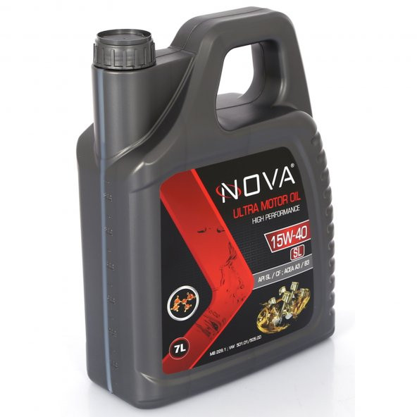 Nova 15W-40 SL 7 Litre Motor Yağı Benzin, Lpg, Dizel Araç-