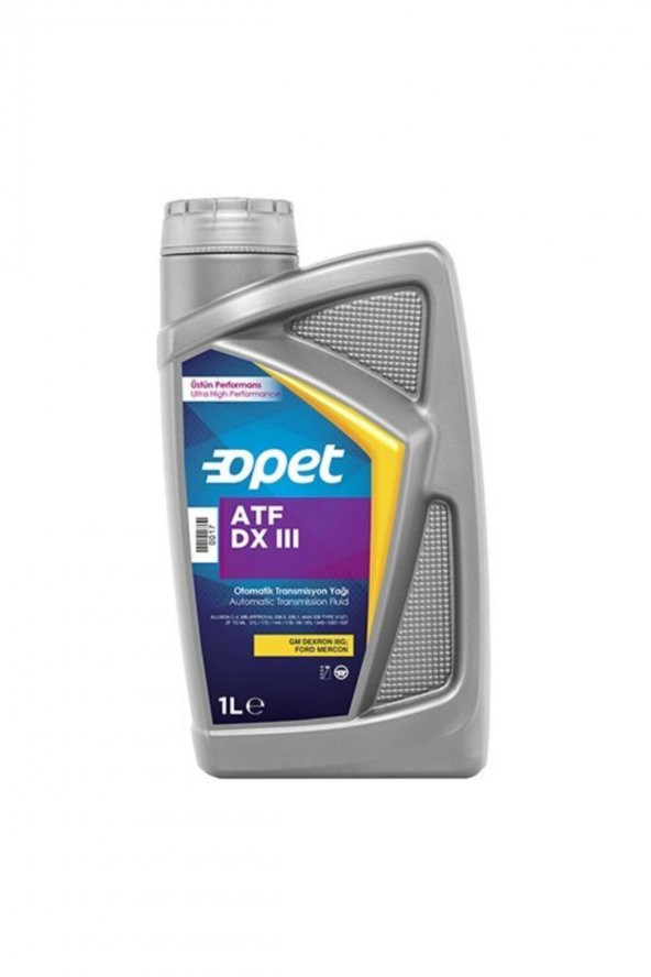 Opet Otomatik Transmisyon Yağı Atf Dx III 1 Litre (DX 3)