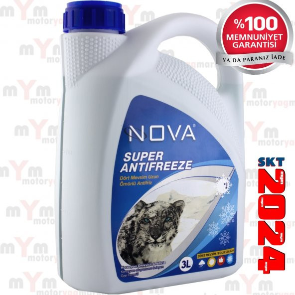 Nova ULTRA -25 Derece 3 Litre Yeşil Antifriz-