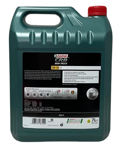 CASTROL Crb Mini Truck 5W-30 C2 Motor Yağı  7 Litre - Hafif Ticari Araçlara - 2