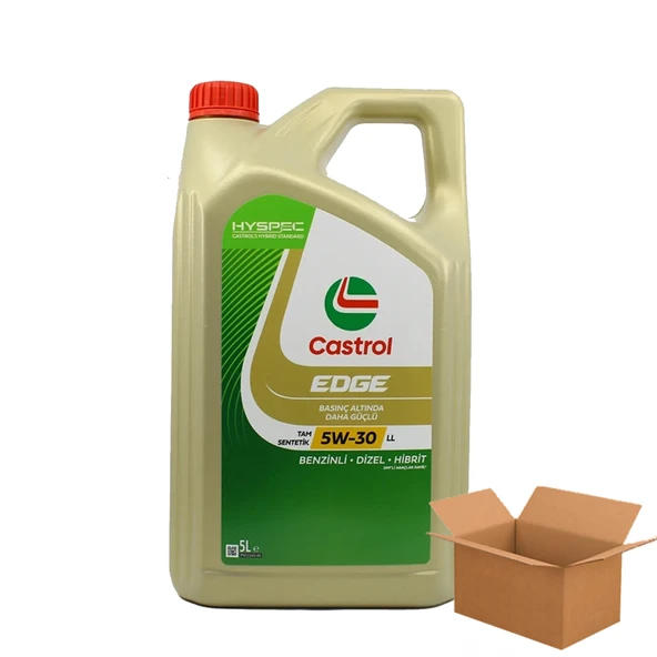 Castrol Edge 5W-30 LL Acea C3 Tam Sentetik Dpf Motor Yağı 4 X 5 Litre ürün görseli