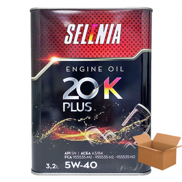 Petronas Selenıa 20K Plus Fıat Orjınal Motor Yağı 5w-40 3.2 Litre x 6 adet