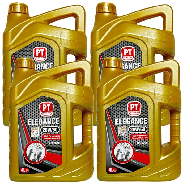 Petro Time 20W-50 Mineral Motor Yağı 4 x 4 Litre