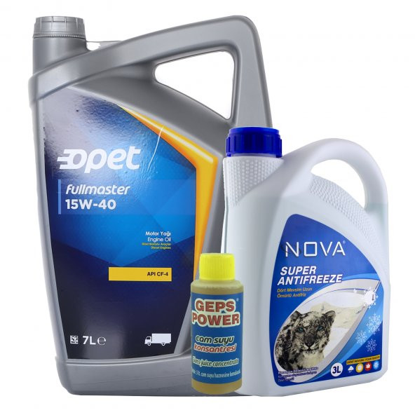 Opet Fullmaster 15W-40 Dizel Motor Yağı 7 L API:CF-4 + 3 L Antifriz ürün görseli