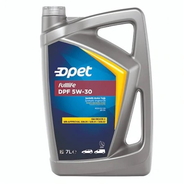 Opet Fulllife DPF 5W-30 Sentetik Motor Yağı 7 Litre