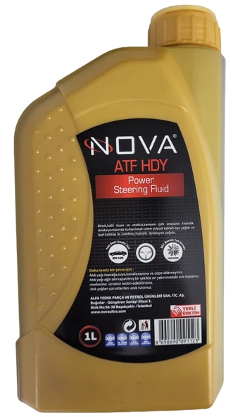 Nova Atf Hdy Hidrolik Direksiyon Yağı 1 Litre Kırmızı - 2