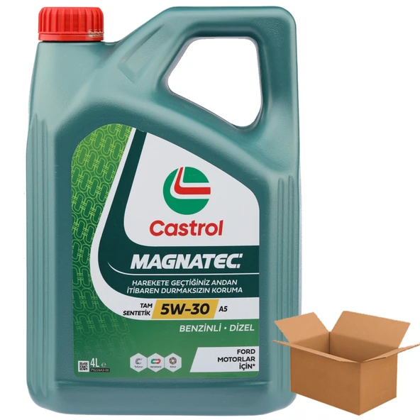 Castrol Magnatec A5 5W-30 Tam Sentetik Motor Yağı 4 x 4 Litre (1 Koli)