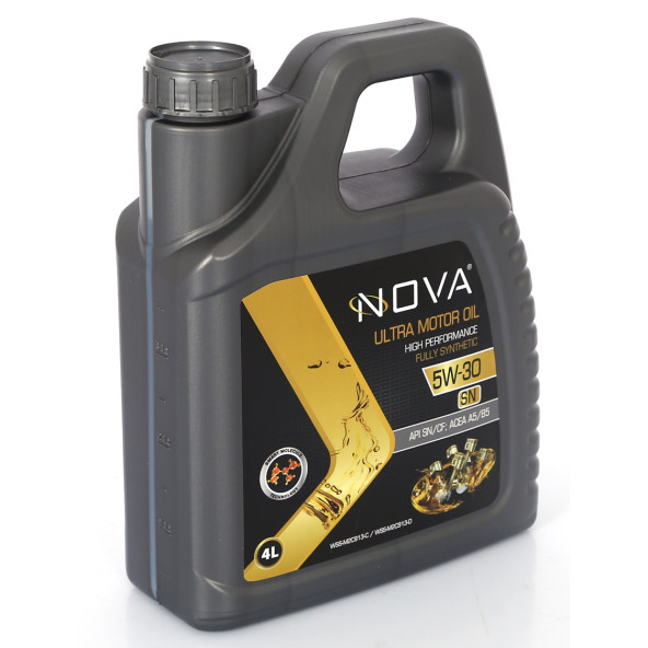 Nova SN 5W-30 4 Litre Tam Sentetik Motor Yağı Benzin, Lpg, Dizel (2 ADET) - 2