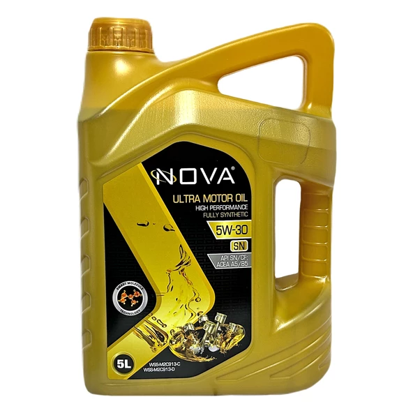 Nova 5W-30 5 Litre Tam Sentetik Motor Yağı API: SN