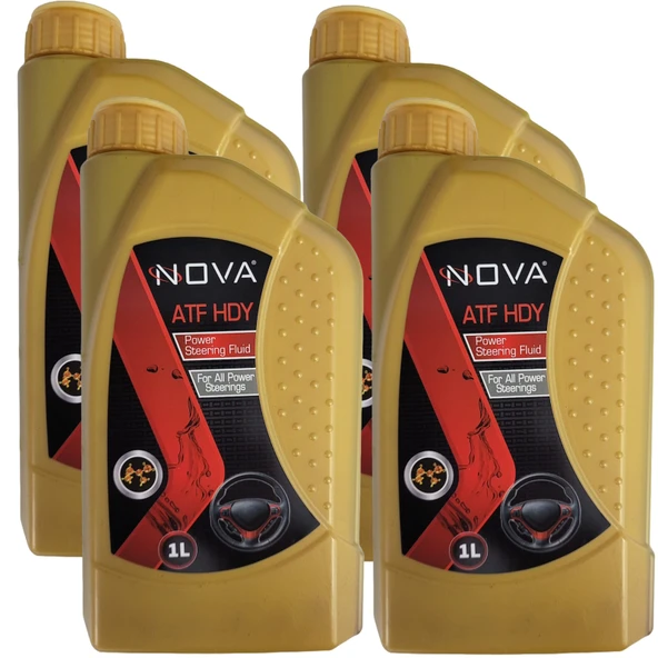 Nova ATF HDY Hidrolik Direksiyon Yağı 4 x 1 Litre - Kırmızı