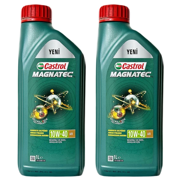 CASTROL Magnatec 10W-40 Sentetik Motor Yağı 2 x 1 Litre